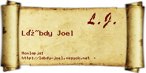 Lábdy Joel névjegykártya